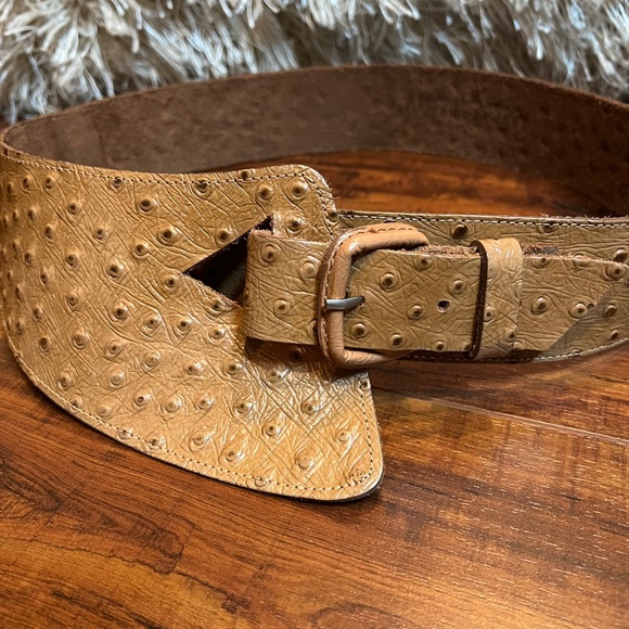 Vintage The Limited EXPRESS BoHo Hippie CHIC Cow Hide LEATHER sz Medium … - Picture 6 of 9